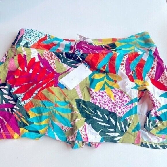 BLEU BY ROD BEATTIE Wild at Heart High-Waist Swim Skirt swimwear, swimsuit 16W - Picture 11 of 16